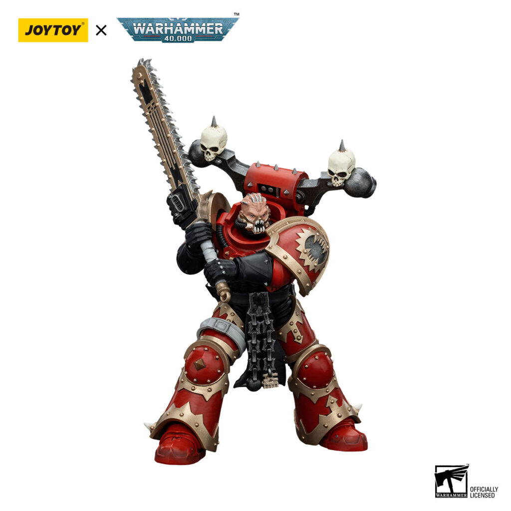 JoyToy World Eaters Khorne Berzerker with Eviscerator Chainsword4 - JoyToy Germany