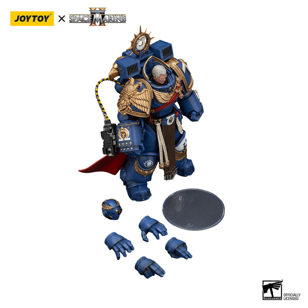 Joytoy WH40K Ultramarines Marneus Calgar Chapter Master with MkX Gravis Armour and Gauntlets of Ultramar6 - JoyToy Germany